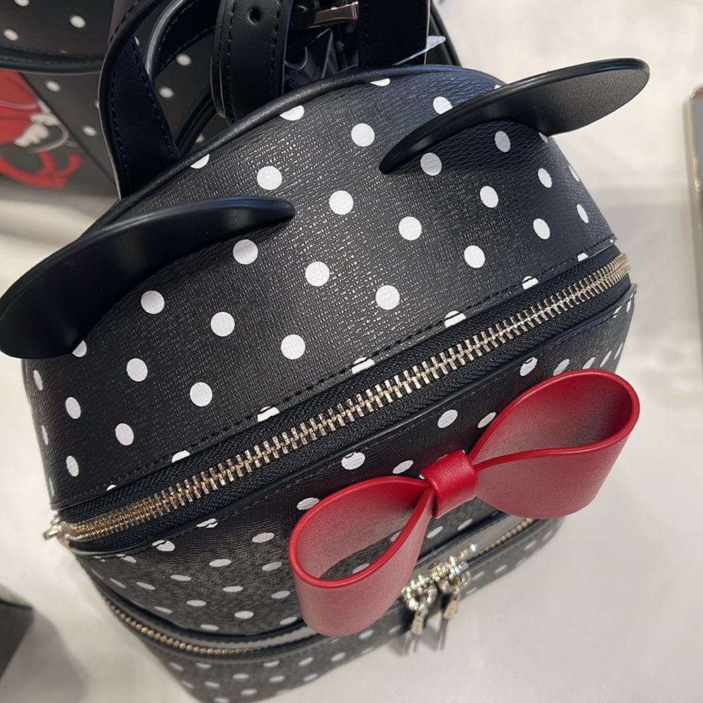 Kate Spade Disney X Kate Spade New York Minnie Dome Backpack Black Multi - Picture 3 of 16
